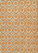 Modern - Swiss Circles in brown greeting card